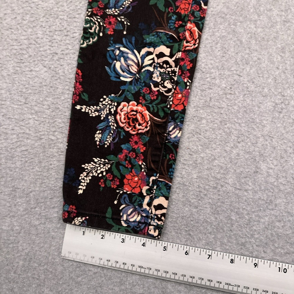 Pilcro and the Letterpress Mid-rise Skinny Jean 26 (28x28) Floral All Over Print - Picture 9 of 11